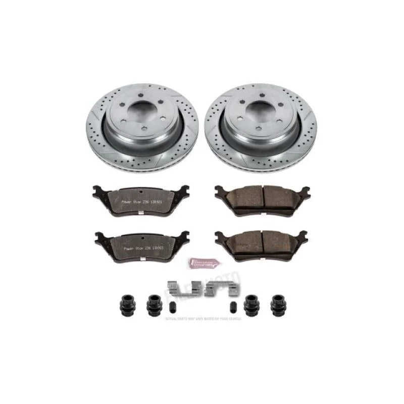 Power Stop 12-18 Ford F-150 Rear Z36 Truck & Tow Brake Kit - Main Product View