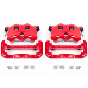 Power Stop 12-19 Ford F-150 Front Red Calipers w/Brackets - Pair - Main Product View