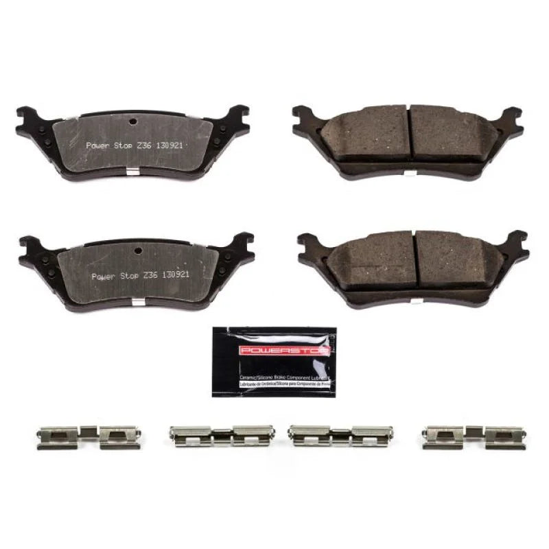 Power Stop 12-19 Ford F-150 Rear Z36 Truck & Tow Brake Pads w/Hardware - Main Product View