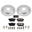 Load image into Gallery viewer, Power Stop 13-15 Acura ILX Rear Z17 Evolution Geomet Coated Brake Kit - Main Product View