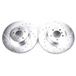 Load image into Gallery viewer, Power Stop 13-15 BMW 335i Front Evolution Drilled &amp; Slotted Rotors - Pair - Main Product View