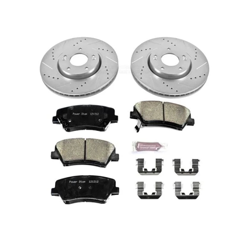Power Stop 13-15 Hyundai Veloster Front Z23 Evolution Sport Brake Kit - Main Product View