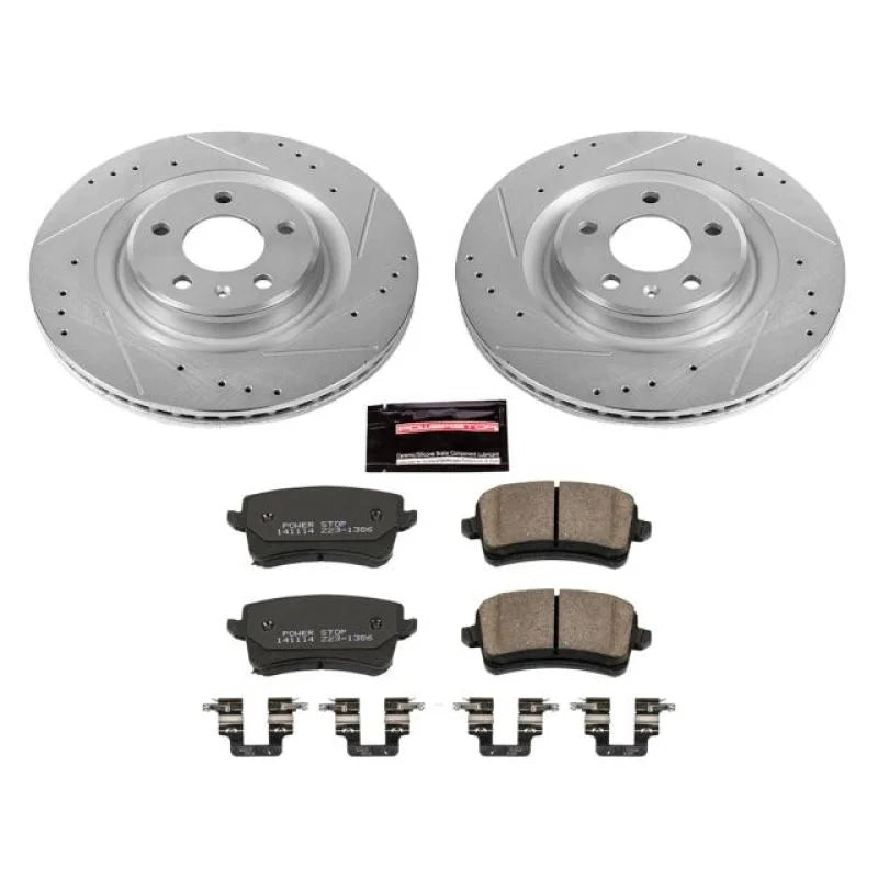Power Stop 13-17 Audi Q5 Rear Z23 Evolution Sport Brake Kit - Main Product View