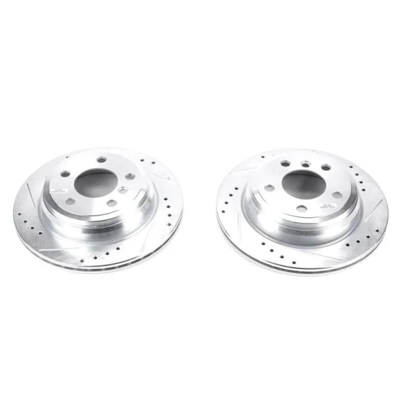 Power Stop 13-18 BMW 320i xDrive Rear Evolution Drilled & Slotted Rotors - Pair - Main Product View
