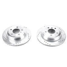 Load image into Gallery viewer, Power Stop 13-18 BMW 320i xDrive Rear Evolution Drilled &amp; Slotted Rotors - Pair - Main Product View