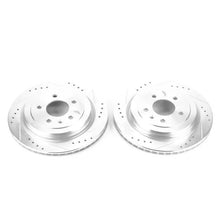 Load image into Gallery viewer, Power Stop 13-18 Cadillac ATS Rear Evolution Drilled &amp; Slotted Rotors - Pair - Main Product View