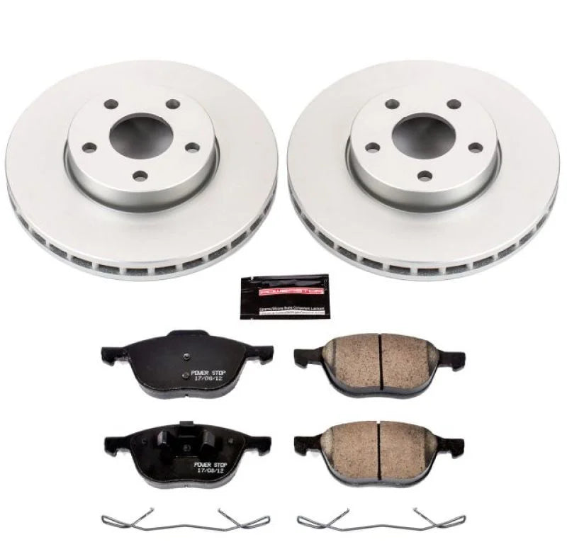 Power Stop 13-18 Ford C-Max Front Z17 Evolution Geomet Coated Brake Kit - Main Product View