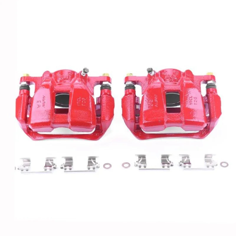 Power Stop 13-18 Honda Accord Front Red Calipers w/Brackets - Pair - Main Product View