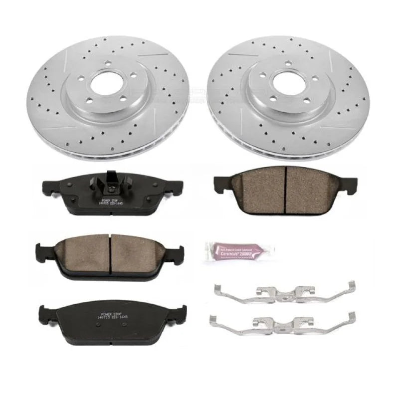 Power Stop 13-19 Ford Escape Front Z23 Evolution Sport Brake Kit - Main Product View