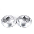 Load image into Gallery viewer, Power Stop 13-21 Toyota Land Cruiser Rear Evolution Drilled &amp; Slotted Rotors - Pair - Main Product View
