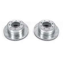 Load image into Gallery viewer, Power Stop 13-22 Ford F-350 Super Duty Rear Drilled &amp; Slotted Rotor - Pair - Main Product View