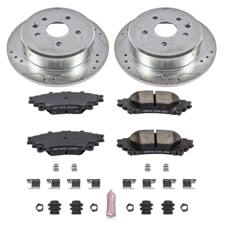 Power Stop 14-15 Lexus IS250 Rear Z23 Evolution Sport Brake Kit - Main Product View