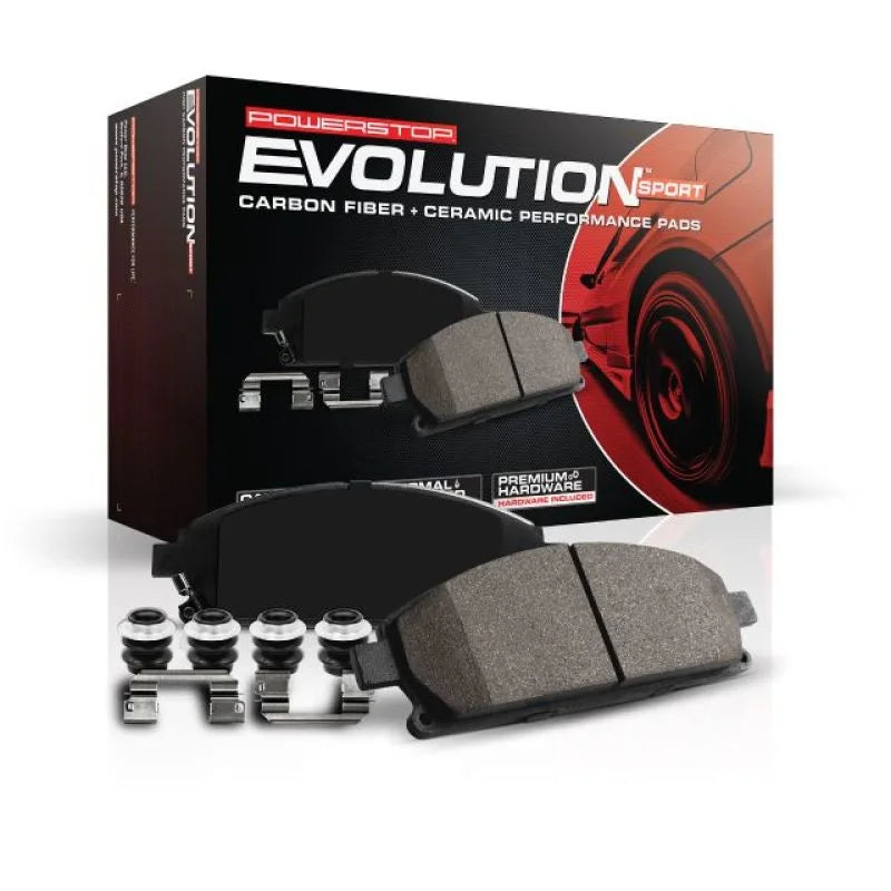 Power Stop 14-16 BMW 228i Rear Z23 Evolution Sport Brake Pads w/Hardware - Side View