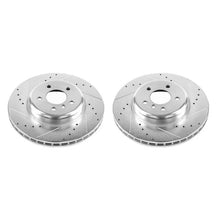 Load image into Gallery viewer, Power Stop 14-16 BMW 535d Front Evolution Drilled &amp; Slotted Rotors - Pair - Main Product View