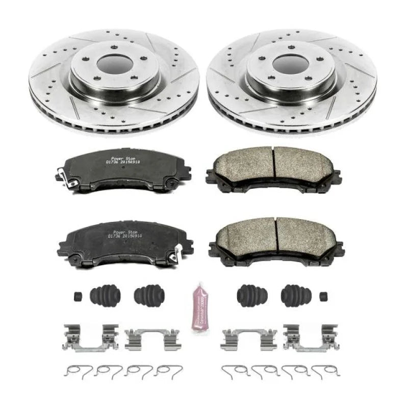 Power Stop 14-19 Infiniti Q50 Front Z23 Evolution Sport Brake Kit - Main Product View