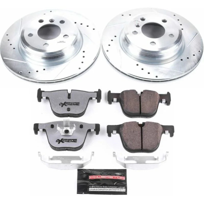 Power Stop 15-16 BMW 328i xDrive Rear Z26 Street Warrior Brake Kit - Main Product View