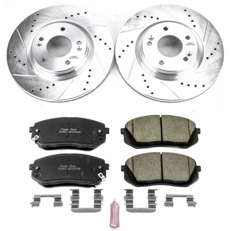 Power Stop 15-16 Hyundai Sonata Front Z23 Evolution Sport Brake Kit - Main Product View