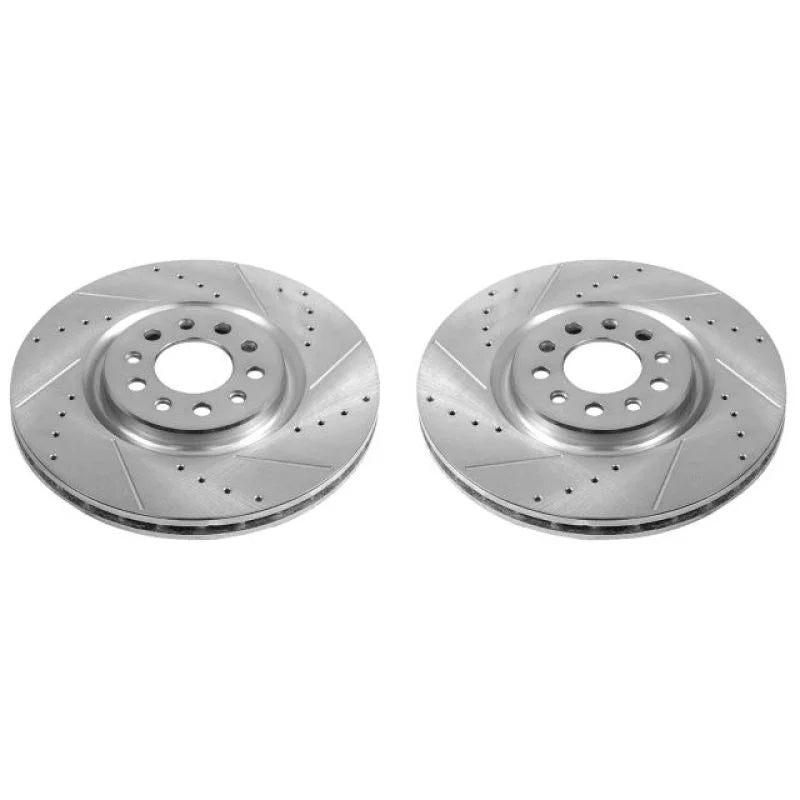 Power Stop 15-17 Chrysler 200 Front Evolution Drilled & Slotted Rotors - Pair - Main Product View