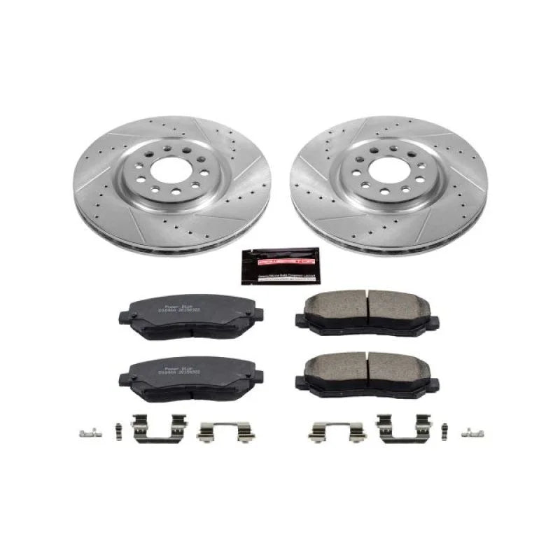 Power Stop 15-17 Chrysler 200 Front Z23 Evolution Sport Brake Kit - Main Product View