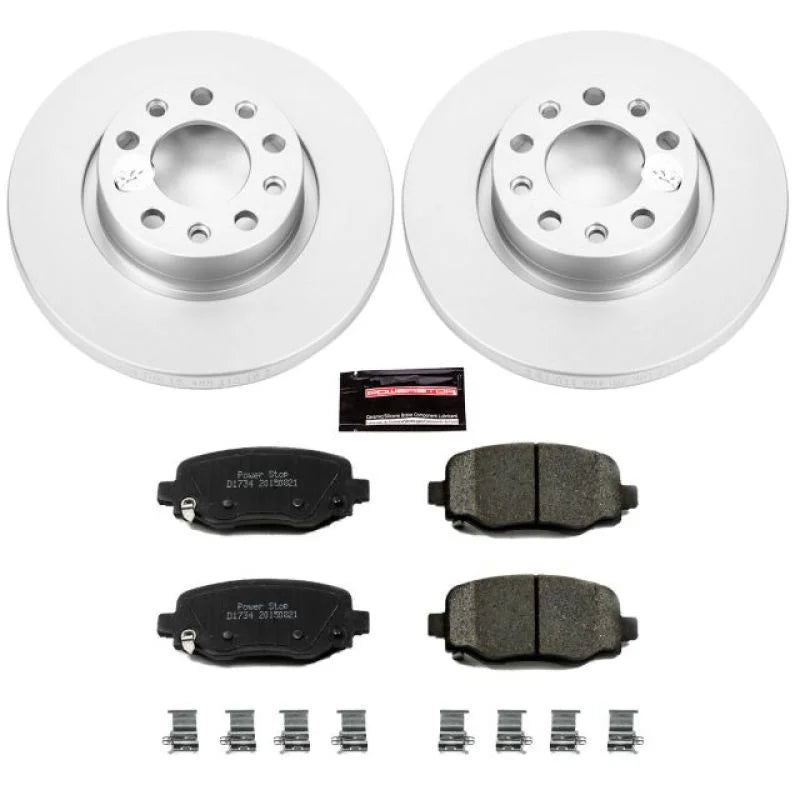 Power Stop 15-17 Chrysler 200 Rear Z17 Evolution Geomet Coated Brake Kit - Main Product View