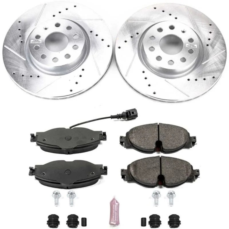 Power Stop 15-18 Audi A3 Front Z23 Evolution Sport Brake Kit - Main Product View