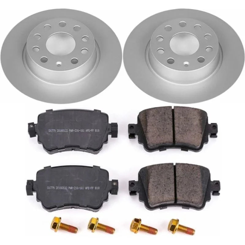 Power Stop 15-18 Volkswagen Golf Rear Z23 Evolution Sport Coated Brake Kit - Main Product View