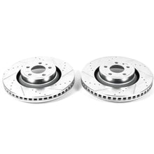 Load image into Gallery viewer, Power Stop 15-19 Ford Mustang Front Evolution Drilled &amp; Slotted Rotors - Pair - Main Product View