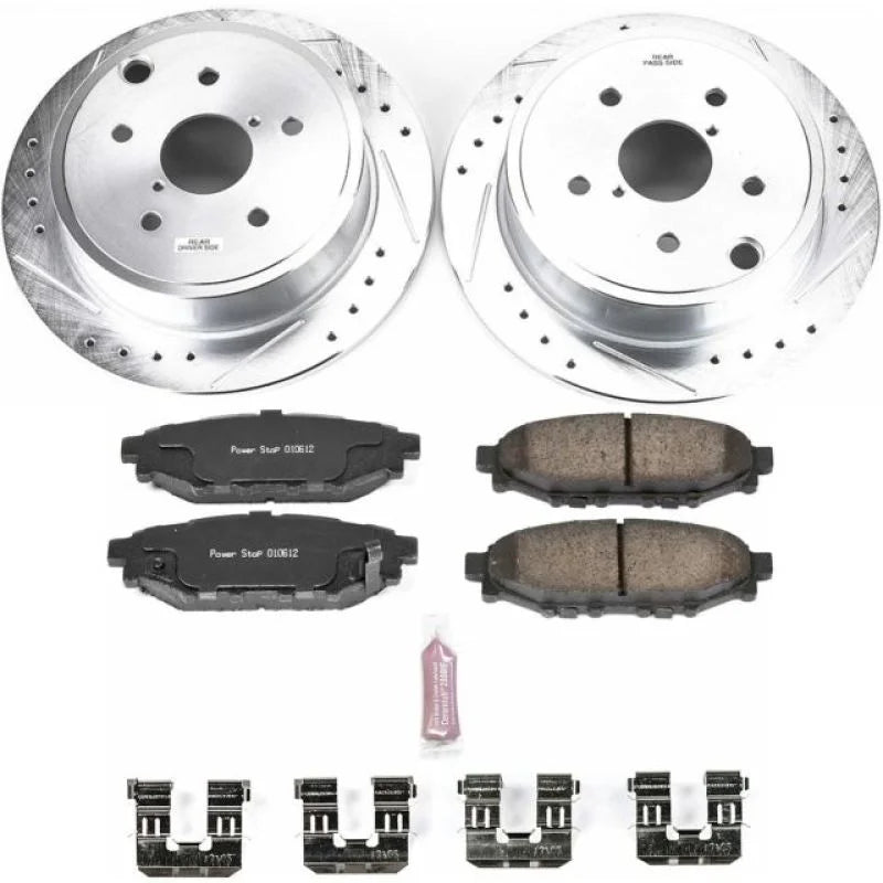 Power Stop 15-19 Subaru WRX Rear Z23 Evolution Sport Brake Kit - Main Product View