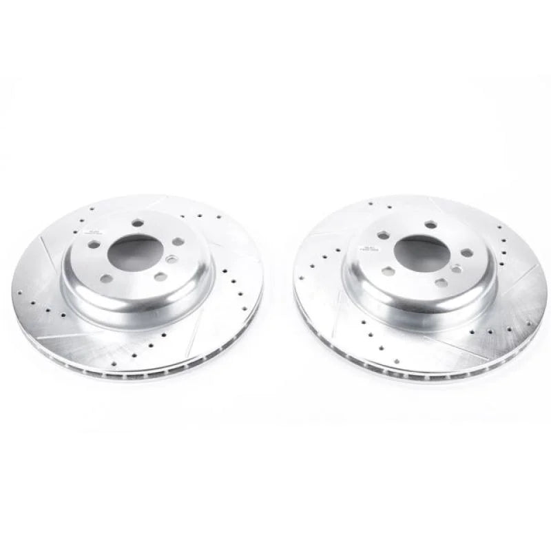 Power Stop 16-18 BMW 320i xDrive Rear Evolution Drilled & Slotted Rotors - Pair - Main Product View