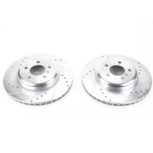 Load image into Gallery viewer, Power Stop 16-18 BMW 320i xDrive Rear Evolution Drilled &amp; Slotted Rotors - Pair - Main Product View