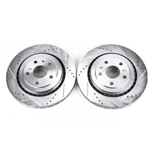 Load image into Gallery viewer, Power Stop 16-18 Cadillac ATS Rear Evolution Drilled &amp; Slotted Rotors - Pair - Main Product View
