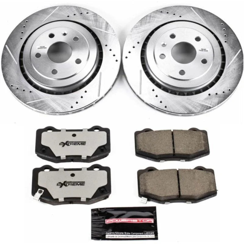 Power Stop 16-18 Cadillac ATS Rear Z26 Street Warrior Brake Kit - Main Product View