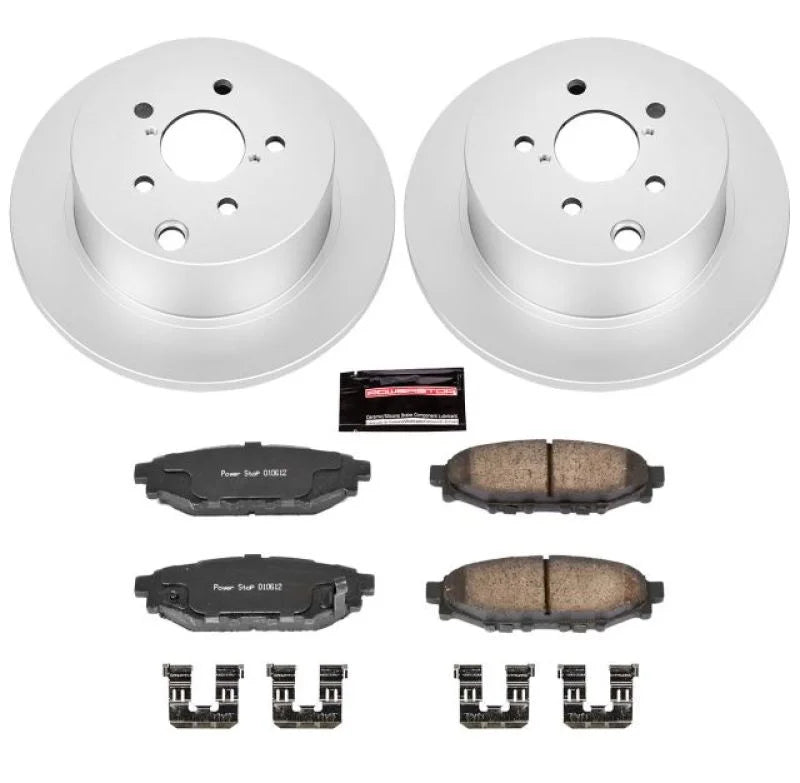 Power Stop 16-18 Subaru Crosstrek Rear Z17 Evolution Geomet Coated Brake Kit - Main Product View