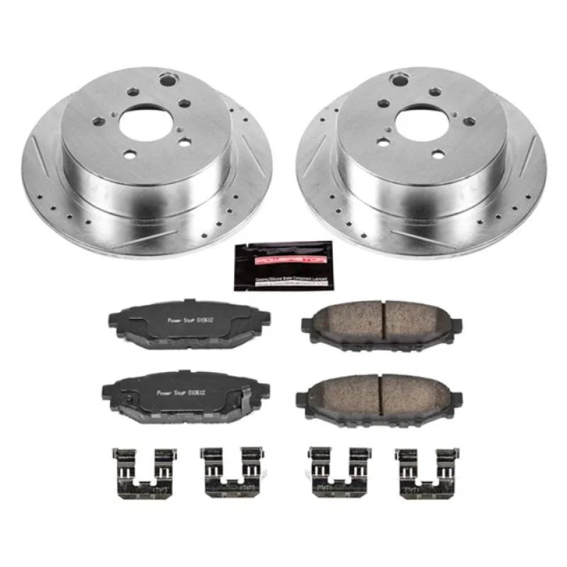 Power Stop 16-18 Subaru Crosstrek Rear Z23 Evolution Sport Brake Kit - Main Product View