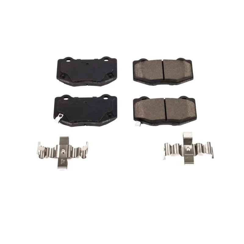 Power Stop 16-19 Cadillac ATS Rear Z17 Evolution Ceramic Brake Pads w/Hardware - Main Product View
