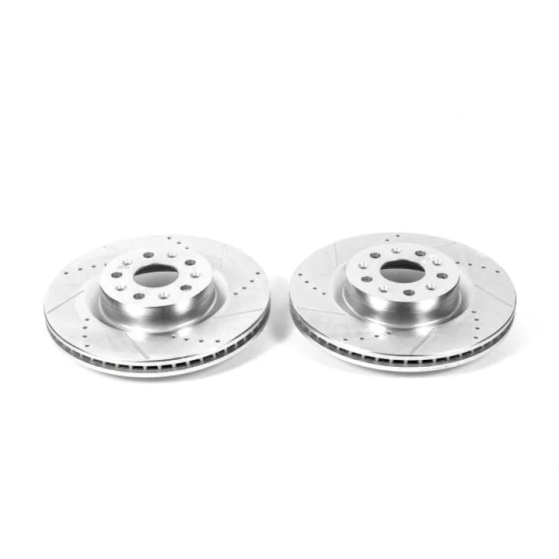 Power Stop 16-19 Cadillac CT6 Front Evolution Drilled & Slotted Rotors - Pair - Main Product View