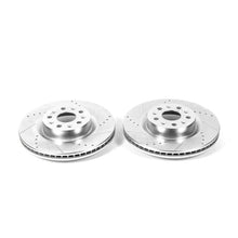 Load image into Gallery viewer, Power Stop 16-19 Cadillac CT6 Front Evolution Drilled &amp; Slotted Rotors - Pair - Main Product View
