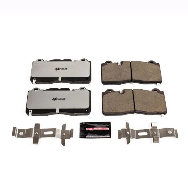 Power Stop 16-19 Cadillac CTS Front Z26 Extreme Street Brake Pads w/Hardware - Main Product View