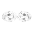 Load image into Gallery viewer, Power Stop 16-19 Honda Civic Rear Evolution Drilled &amp; Slotted Rotors - Pair - Main Product View