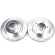 Load image into Gallery viewer, Power Stop 16-21 Toyota Land Cruiser Front Evolution Drilled &amp; Slotted Rotors - Pair - Main Product View
