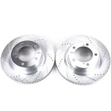 Load image into Gallery viewer, Power Stop 16-21 Toyota Land Cruiser Front Evolution Drilled &amp; Slotted Rotors - Pair - Main Product View
