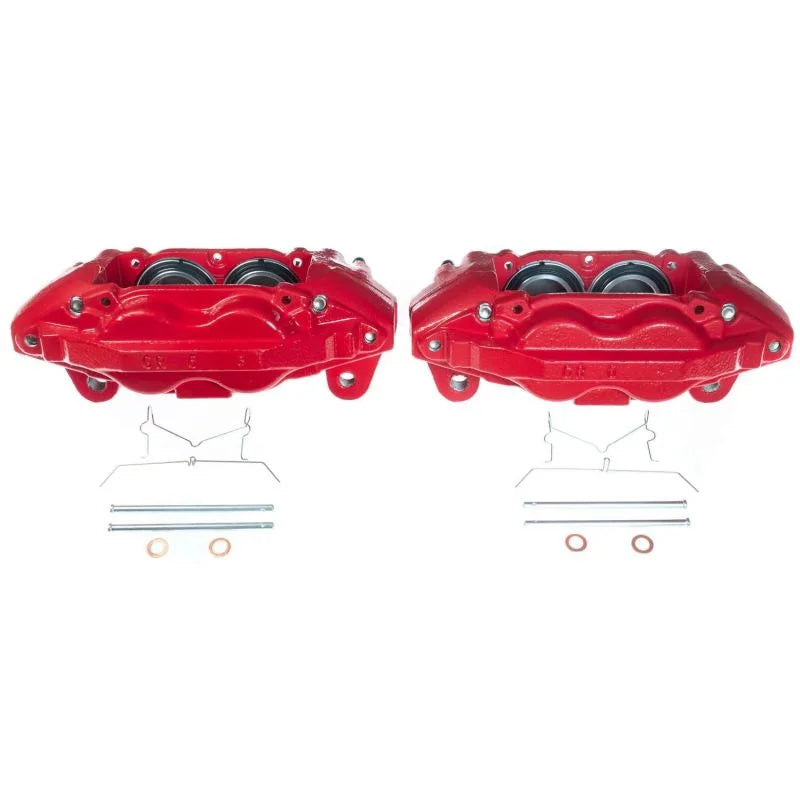 Power Stop 16-21 Toyota Sequoia Front Red Calipers - Pair - Main Product View