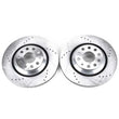 Load image into Gallery viewer, Power Stop 17-18 Audi RS3 Rear Evolution Drilled &amp; Slotted Rotors - Pair - Main Product View