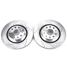 Load image into Gallery viewer, Power Stop 17-18 Audi RS3 Rear Evolution Drilled &amp; Slotted Rotors - Pair - Main Product View