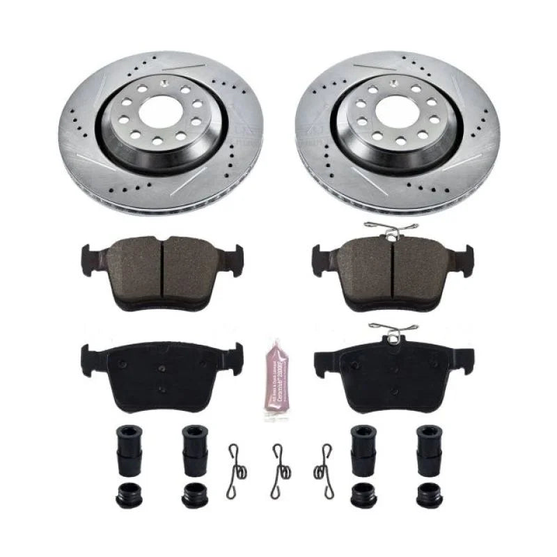 Power Stop 17-18 Audi RS3 Rear Z23 Evolution Sport Brake Kit - Main Product View