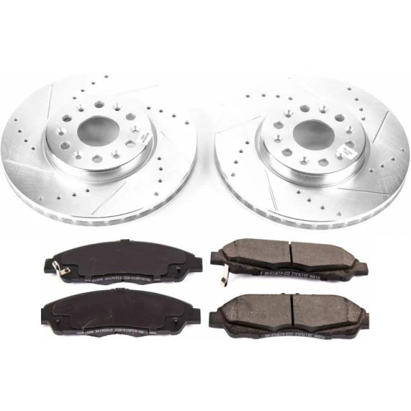 Power Stop 17-18 GMC Acadia Front Z23 Evolution Sport Brake Kit - Main Product View