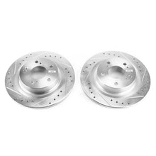 Load image into Gallery viewer, Power Stop 17-18 Honda Civic Rear Evolution Drilled &amp; Slotted Rotors - Pair - Main Product View