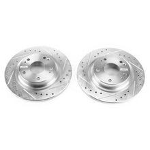 Load image into Gallery viewer, Power Stop 17-18 Honda Civic Si Rear Evolution Drilled &amp; Slotted Rotors - Pair - Main Product View