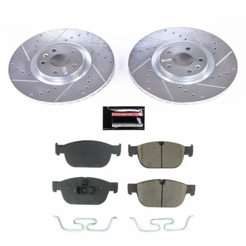 Power Stop 17-18 Volvo S90 Front Z23 Evolution Sport Brake Kit - Main Product View
