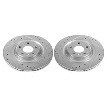 Load image into Gallery viewer, Power Stop 17-19 Audi A4 Rear Evolution Drilled &amp; Slotted Rotors - Pair - Main Product View